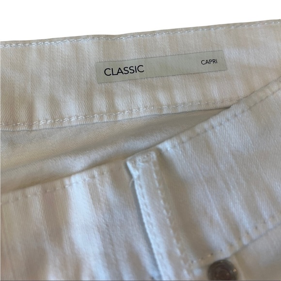 CODE BLEU Classic Straight Leg Cropped Capri White Jeans Size 22W 24W Plus NEW - Picture 8 of 14